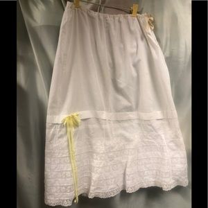 Lovely white lace vintage skirt